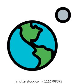 Earth and Moon