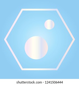 Earth with moon icon, science and technologies