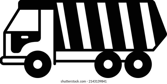 Earth mover heavy vehicle Vector Icon Design, Agricultural machinery Symbol, Industrial agriculture Vehicles Sign, Farming equipment Stock illustration, Dumper Concept, 