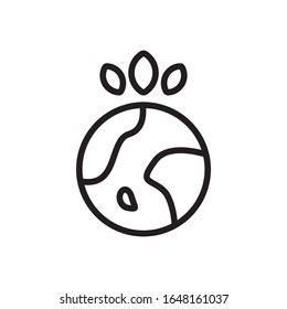 Diseño del icono vectorial de la plantilla del logotipo de la naturaleza Tierra