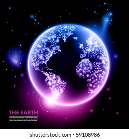earth at night