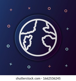 Earth nolan button icon. Simple thin line, outline vector of web icons for ui and ux, website or mobile application