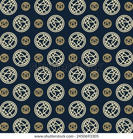 Earth notable trendy multicolor repeating pattern vector illustration background design