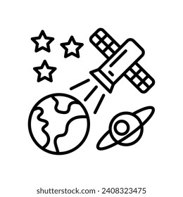 Earth Observation icon in vector. Illustration