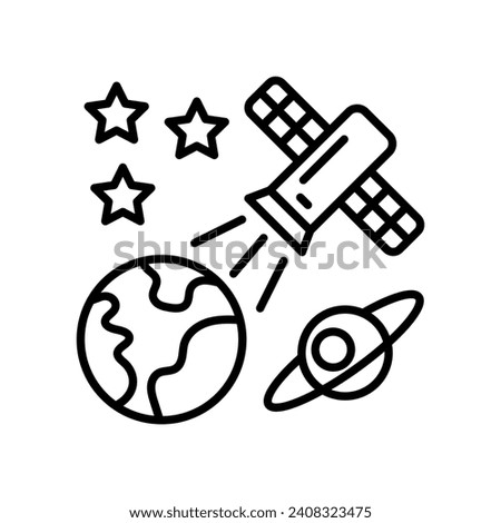 Earth Observation icon in vector. Illustration
