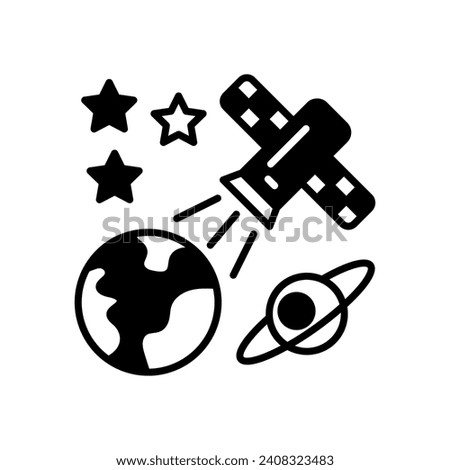 Earth Observation icon in vector. Illustration