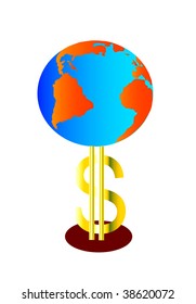 earth on a dollar