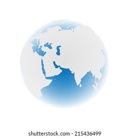 earth on white