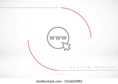 Earth online vector icon.Earth online land for file transfer. Earth online land geolakatsyaya.Earth online 10 EPS flat design.