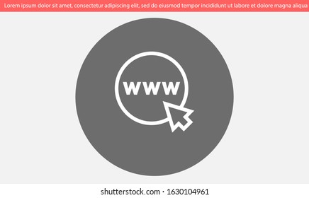 Earth online vector icon.Earth online land for file transfer. Earth online land geolakatsyaya.Earth online 10 EPS flat design.