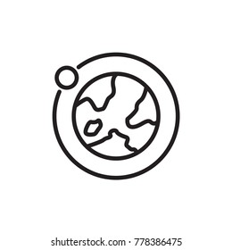 earth orbit icon