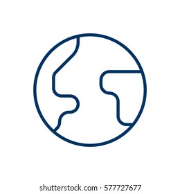 Earth Outline Icon
