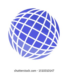 earth planet 3D white background. icon vector illustration