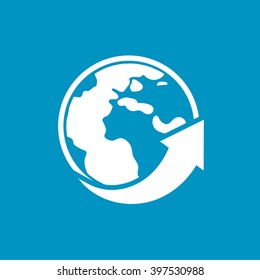 earth planet  arrow