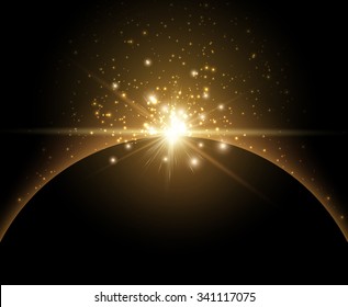 Earth planet background. Design concept. Vector Illustration.