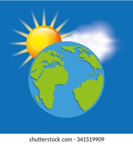 earth planet climate design, vector illustration eps10 graphic 