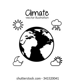 earth planet climate design, vector illustration eps10 graphic 