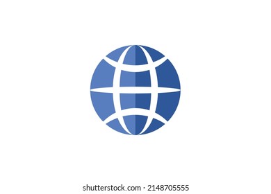 Earth Planet Colored Logo Vector