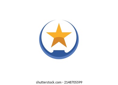 Earth Planet Colored Logo Vector