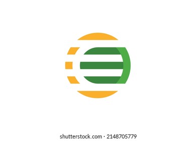 Earth Planet Colored Logo Vector