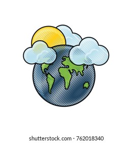 earth planet design concept