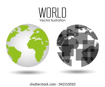 earth planet design, vector illustration eps10 graphic 