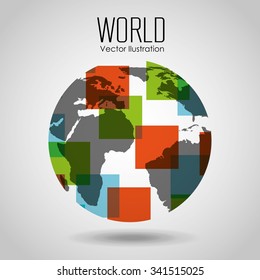 earth planet design, vector illustration eps10 graphic 