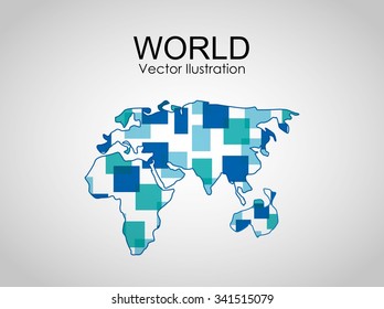 earth planet design, vector illustration eps10 graphic 