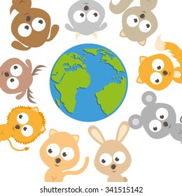 earth planet design, vector illustration eps10 graphic 