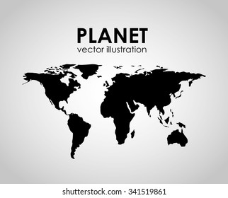 earth planet design, vector illustration eps10 graphic 