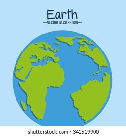 earth planet design, vector illustration eps10 graphic 