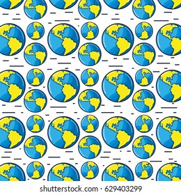 earth planet in the galaxy space background