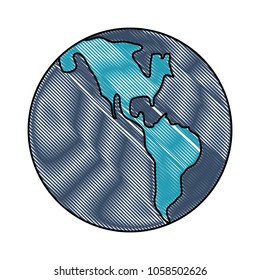 earth planet globe icon 