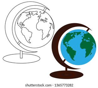 Globe With Latitude And Longitude Stock Illustrations Images Vectors Shutterstock