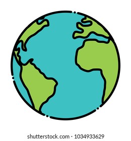 earth planet icon 