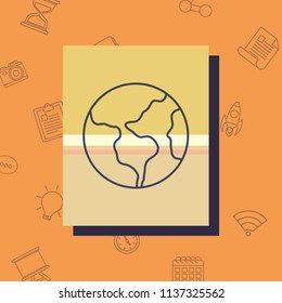 earth planet icon 