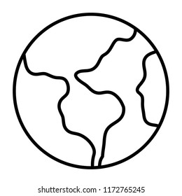 earth planet icon 