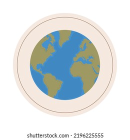 icono del planeta tierra aislado