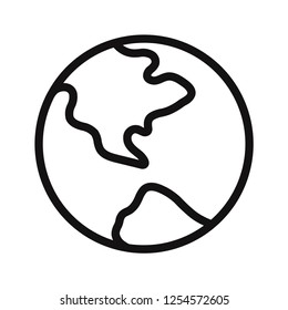 Earth planet icon vector