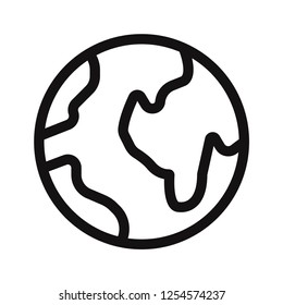 Earth planet icon vector