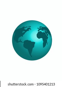 Earth planet isolated