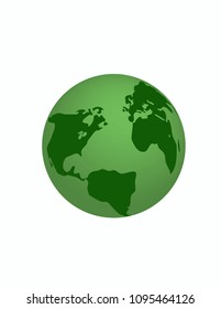 Earth planet isolated