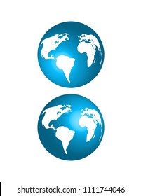 Earth planet isolated