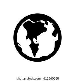 Earth planet isolated
