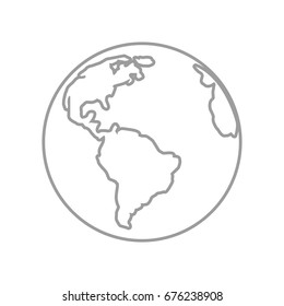 Earth planet isolated