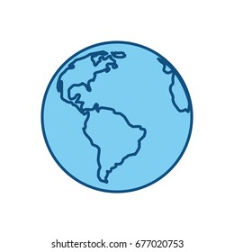 earth planet isolated