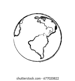 earth planet isolated