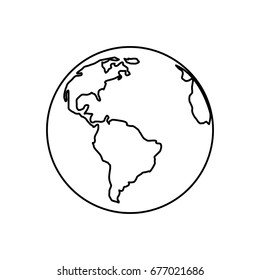 earth planet isolated