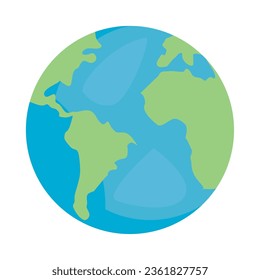 earth planet isolated icon vector
