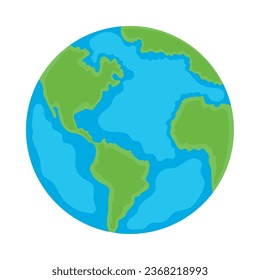 earth planet isolated icon vector